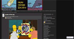 Desktop Screenshot of deadhomersociety.com